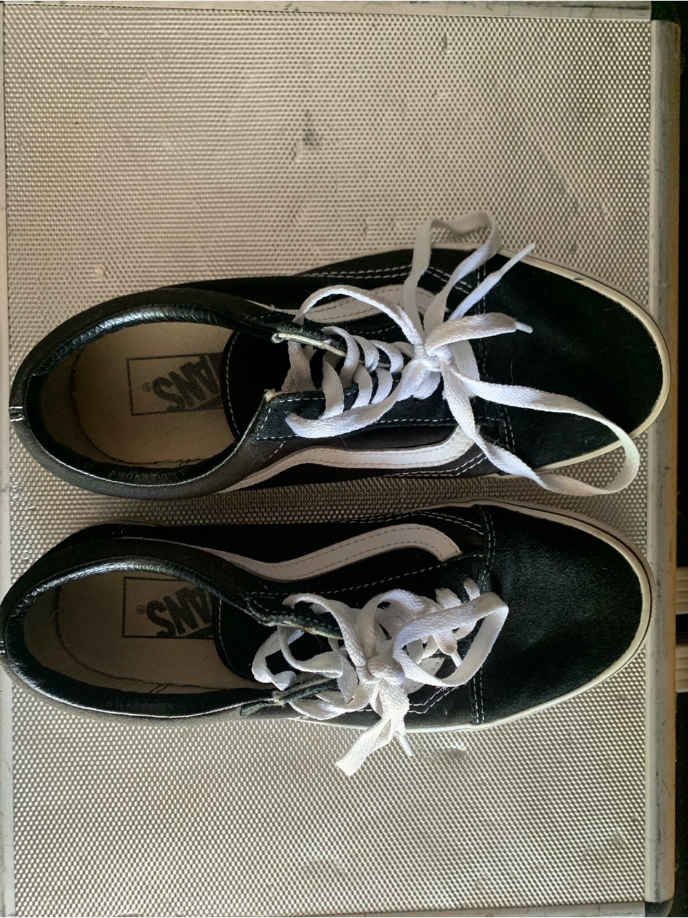 Vans Black and White Classic Low-Top Sneakers